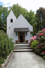The Chapel At Bürgenstock, Switzerland. Wedding Place Of Audrey Hepburn And Mel Ferrer In 1954
