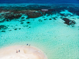 Wall Mural - Top view of Caribbean island