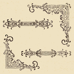 Wall Mural - Vintage vector design elements