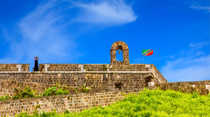 Canvas Print - Fortress and Cannon Against Sky