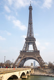 Fototapeta  - The Eiffel tower from the river Seine in Paris