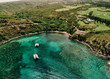 Honolua Bay West Maui, Hawaii - Sailboats & Snorkeling Aerial