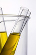 © dohee - beaker and cylinder closeup isolated white.