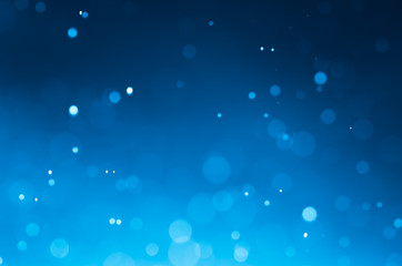 Wall Mural - dark blue abstract backgrounds with bokeh.