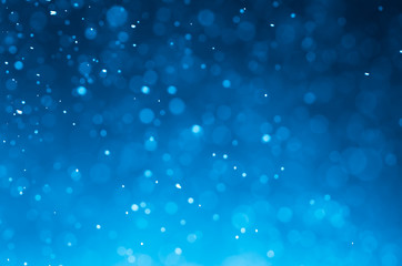 Wall Mural - dark blue abstract backgrounds with bokeh.