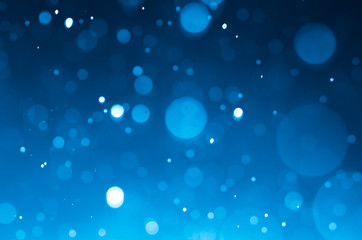 Wall Mural - dark blue abstract backgrounds with bokeh.