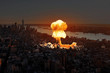 Nuclear explosion in the city.
