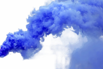 Blue smoke