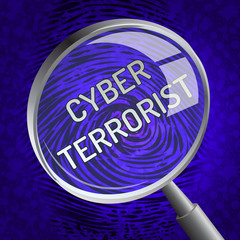 Wall Mural - Cyber Terrorist Extremism Hacking Alert 3d Rendering