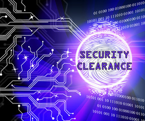 Wall Mural - Security Clearance Cybersecurity Safety Pass 2d Illustration