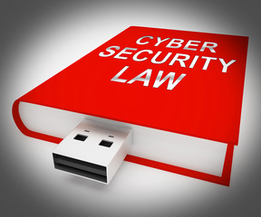 Wall Mural - Cyber Security Law Digital Legislation 3d Rendering