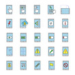 © IMG visuals icons - Smartphone color icons set