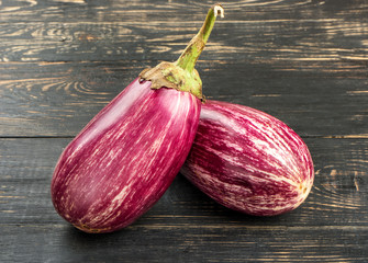 Wall Mural - Two purple eggplants