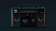 © paul - Boombox Moody 80s lighting 3d illustration