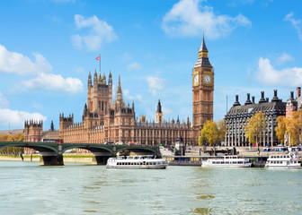 Sticker - Houses of Parliament and Big Ben, London, United Kingdom