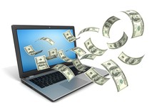 Make Money Online With Laptop Concept