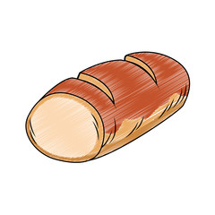 Sticker - Fresh bread isolated vector illustration graphic design