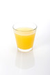 © dohee - orange juice with a glass cup isolated white.