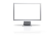 © dohee - silver computer monitor isolated white.