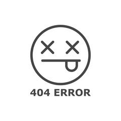 Sticker - 404 error concept