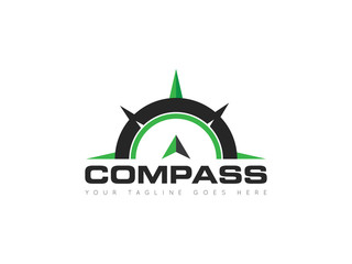 Wall Mural - compass logo, icon, symbol design template