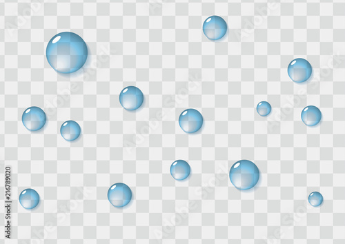 透明な水滴 Stock ベクター Adobe Stock