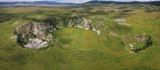 Fototapeta Góry - On the Kupres Polje (Kupreško polje) within Dinaric karst of western Bosnia and Herzegovina is a group of collapse sinkholes (collapse dolines) which are known as Japage.