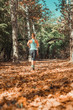 © Microgen - Woman Jogging Outdoors in The Fall