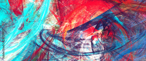 Bright artistic splashes. Abstract painting color texture. Modern futuristic ...