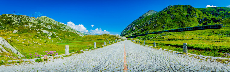 Canvas Print - Passo del San Gottardo - Switzerland