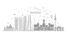 Madrid Skyline, Spain