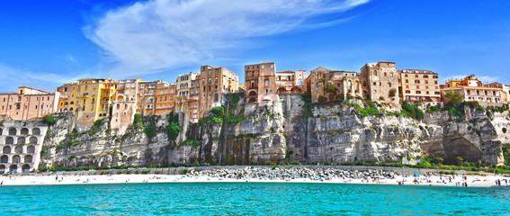 Wall Mural - The city of Tropea, Calabria, Italy