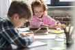 © LIGHTFIELD STUDIOS - adorable little kids doing homework together