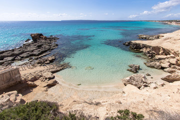 Es Calo des Mort beach, Formentera, Spain