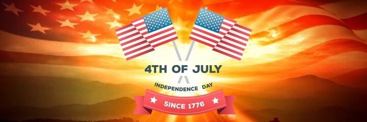 Poster - Composite image of independence day graphic