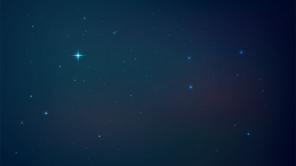 Wall Mural - vector background with night starry sky, space