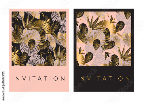 Decorative geometric gold a...