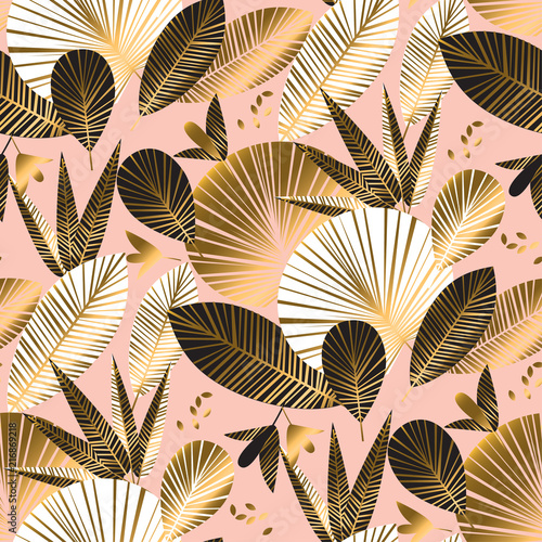 tropical leaves and flowers...