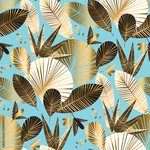 tropical leaves and flowers...