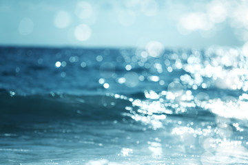 water of tropical sea, bokeh