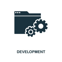 development creative icon. simple element illustration. development concept symbol design from web d