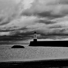 Lighthouse, Black And White