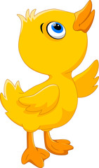 Wall Mural - cute duck cartoon