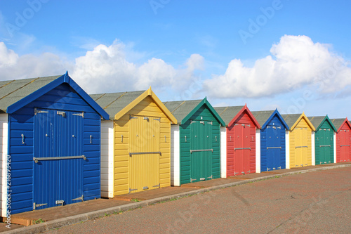 Fotomural Beach Huts, Dawlish Warren, Devon