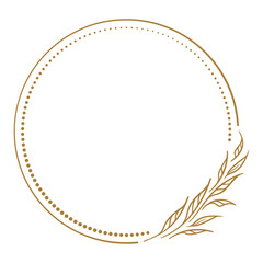 Wall Mural - Vector floral vintage frame on a white background.