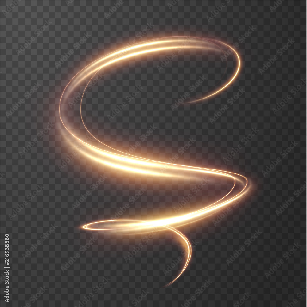 Glowing shiny spiral lines effect vector background. EPS10 - obrazy, fototapety, plakaty 