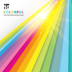 Wall Mural - abstract shape summer holidays illustration and colorful background with the sparkling