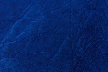 Wall Mural - Natural blue leather texture. Abstract background, empty template.