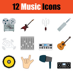 Canvas Print - Music icon set