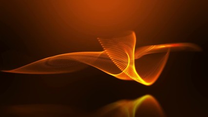 Wall Mural - abstract vector flame mesh. motion intro background.